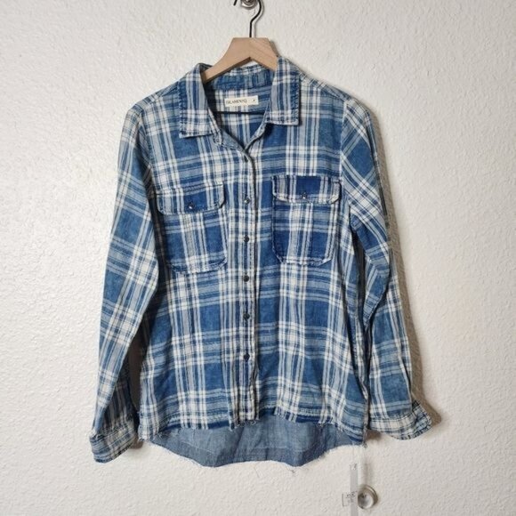 BlankNYC Plaid Button Up in You Oughta Know Women's Size Medium New With Tags - Picture 1 of 8